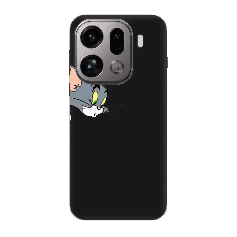 Oppo Find X9 Pro Tom 1 Black Colored Silicone TPU Θήκη